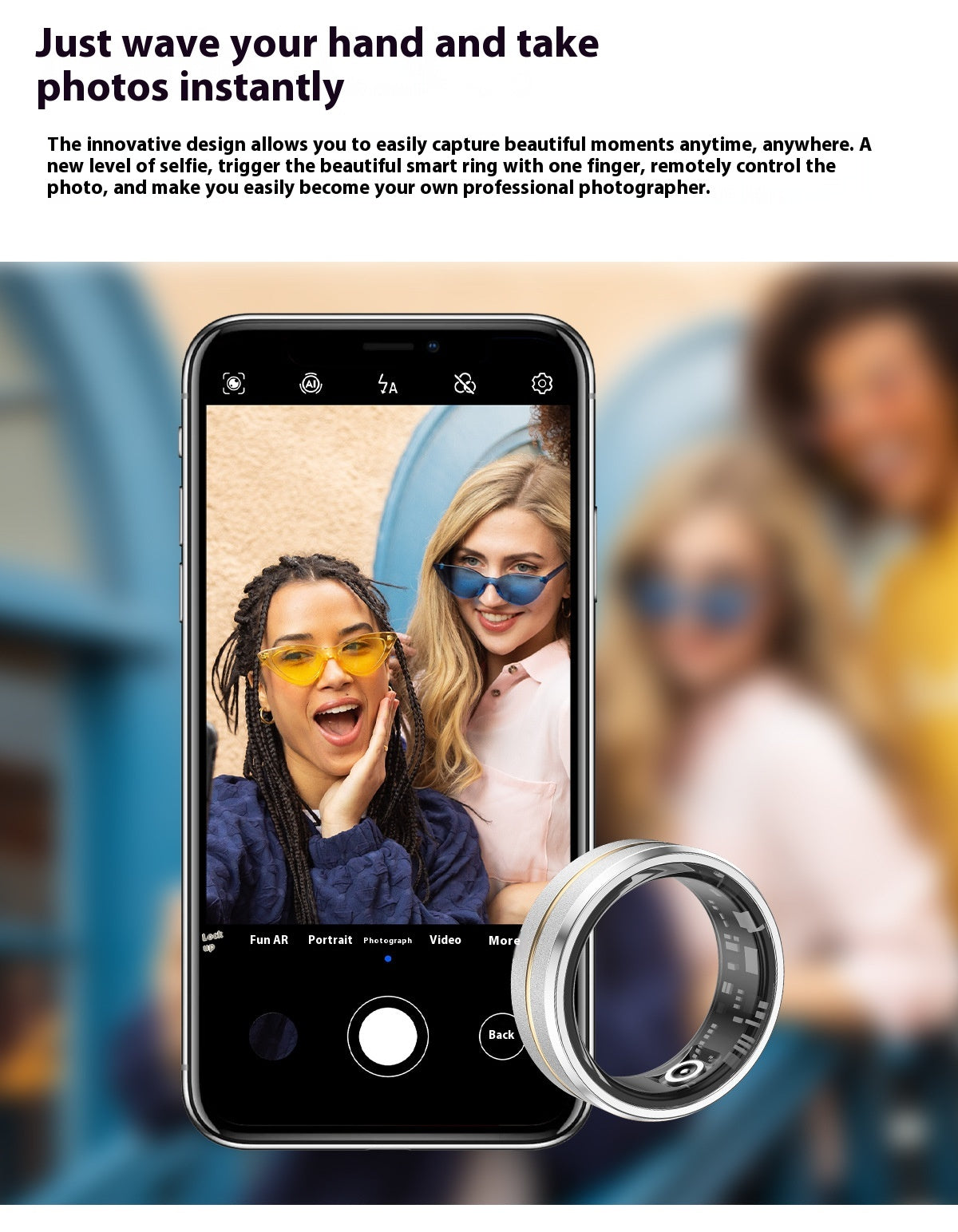 Kartzy Smart Health Ring – companion app dashboard