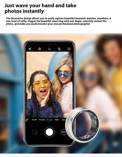 Kartzy Smart Health Ring – companion app dashboard