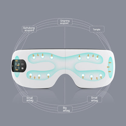 4D Eye Massager with Heat, Air Pressure & Bluetooth Audio